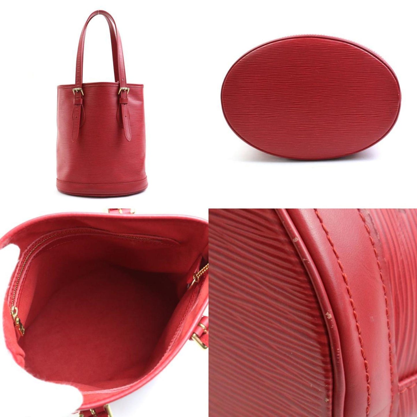 Louis Vuitton Bucket  Leather Shoulder Bag ()