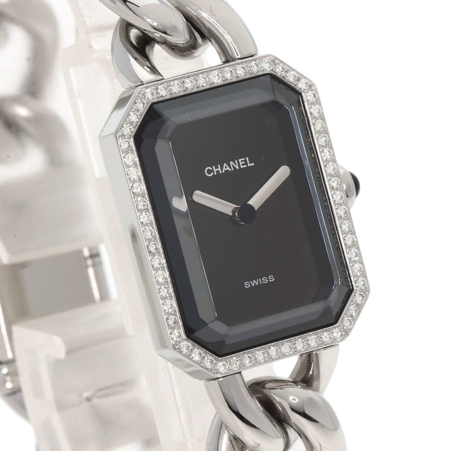 CHANEL H0495L Premiere L Manufacturer Complete Diamond Bezel Watch Stainless Steel/SS/Diamond Ladies