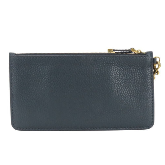 Christian Dior Pouch Bee Leather Navy Multi-Case Clutch Bag Women's