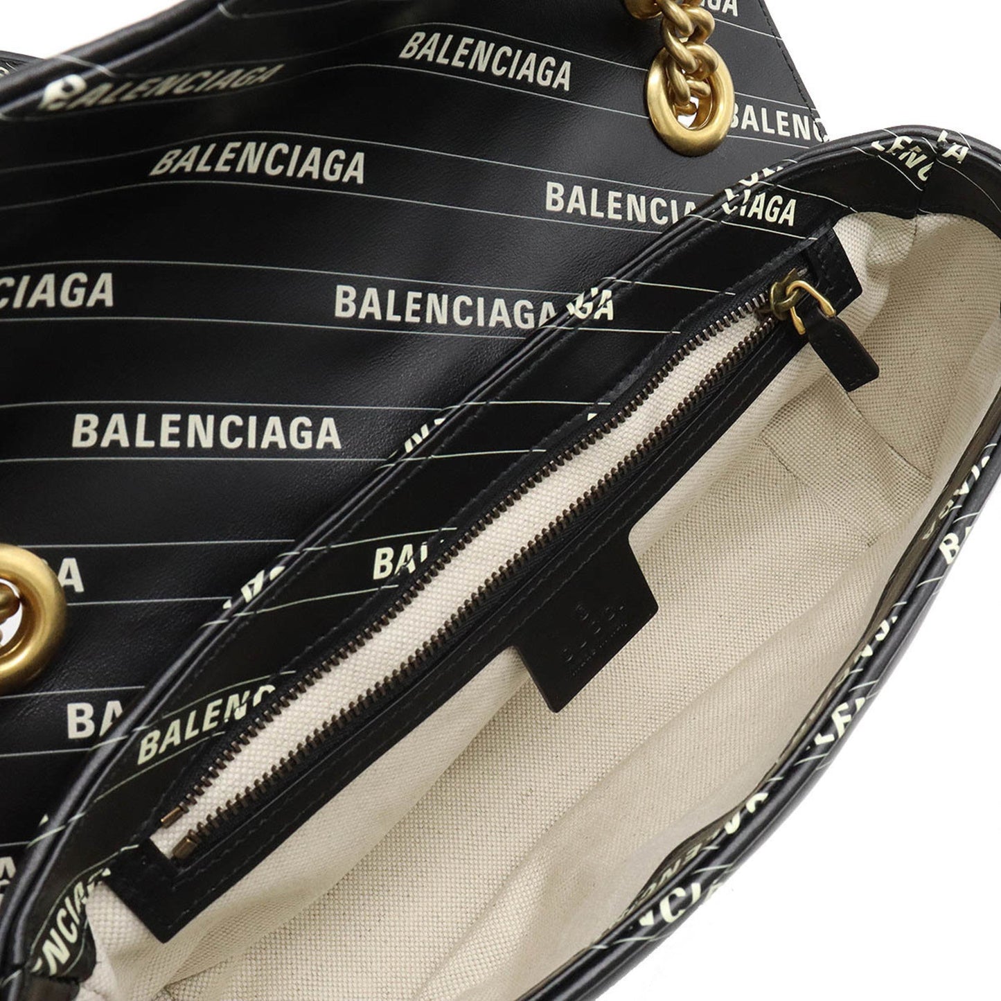 GUCCI BALENCIAGA Balenciaga Collaboration GG Marmont The Hacker Project Small Bag Shoulder Black