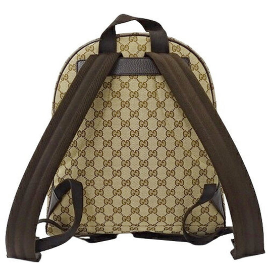 GUCCI bag ladies men's backpack GG canvas brown beige