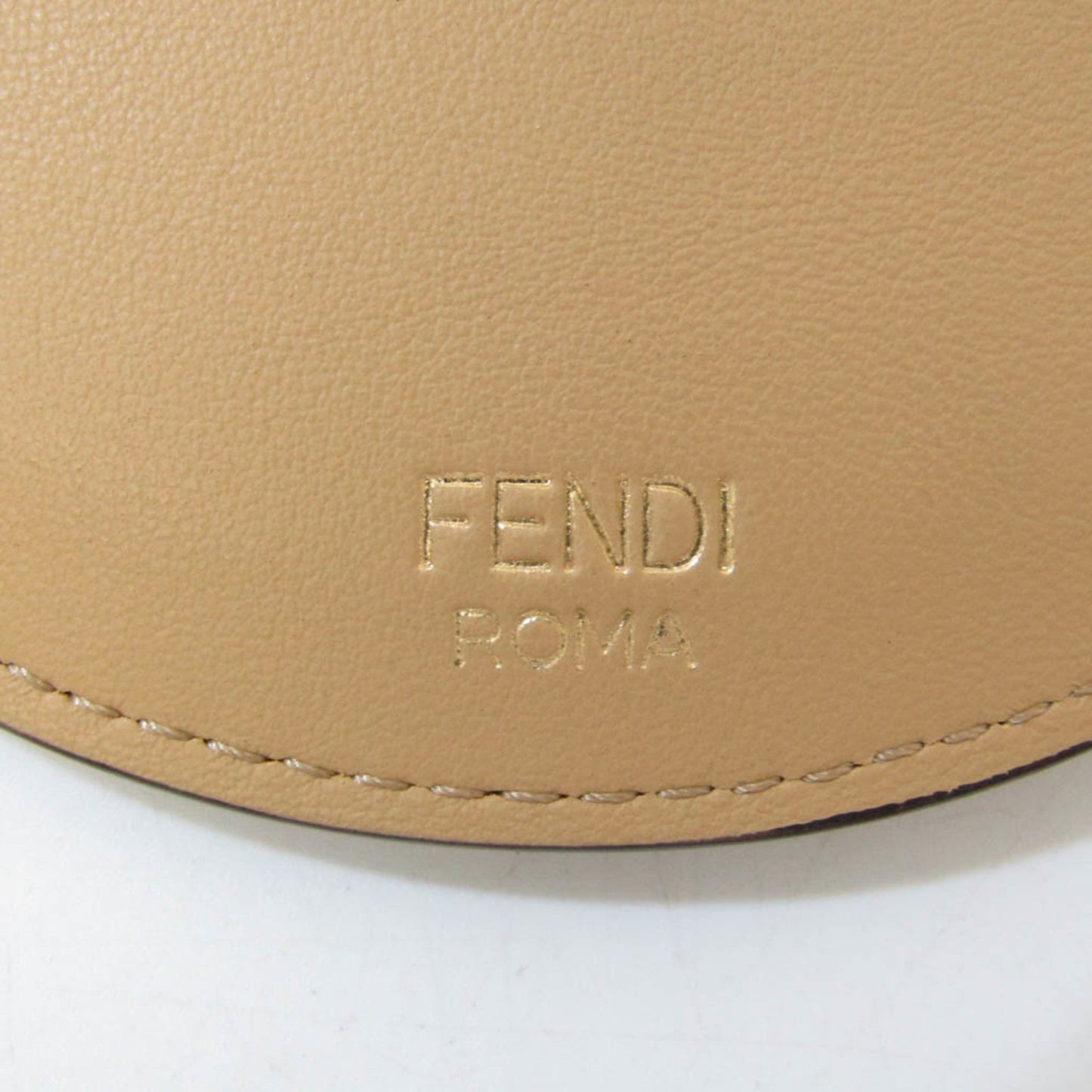 FENDI Orlock Smartphone Pouch 7AS055 Women's Leather Pouch,Shoulder Bag Beige