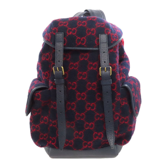 Gucci 598184 GG Wool Backpack/Daypack Women's GUCCI
