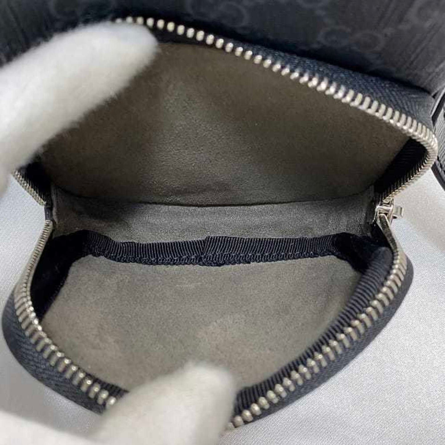 Gucci Shoulder Bag f-21810 Black Interlocking 672952 92TCN 1000U PVC Leather 0416 GUCCI Pochette Crossbody GG Supreme Unisex Women Men