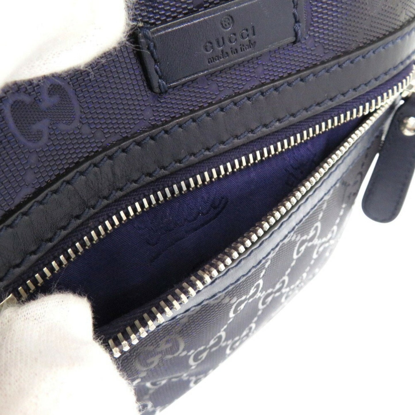 Gucci GG Imprime Shoulder Bag Crossbody 233268 497717 PVC Purple 0470GUCCI