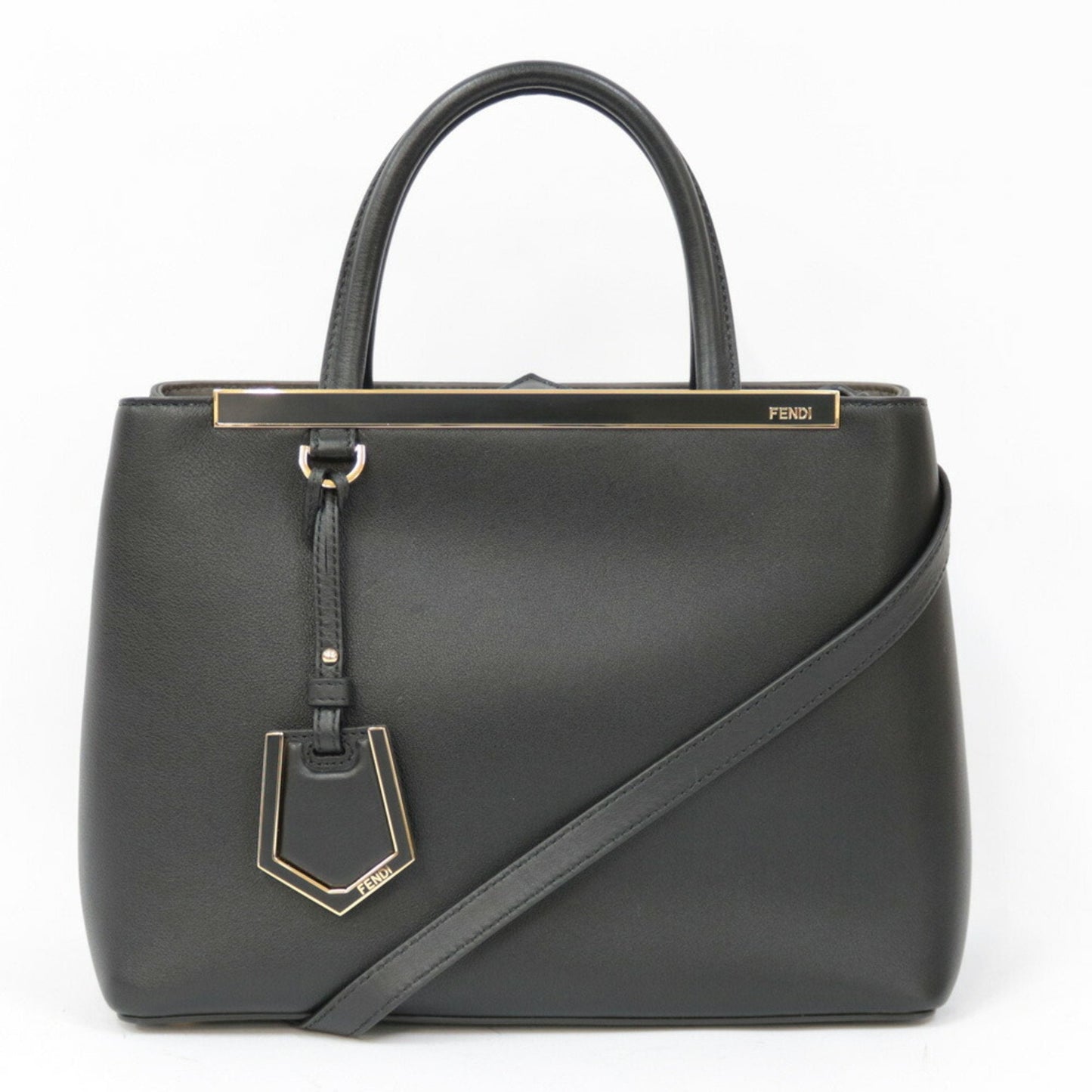 FENDI Shoulder Bag Handbag Toujour Black Ladies