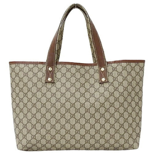 GUCCI bag ladies tote shoulder GG plus brown beige