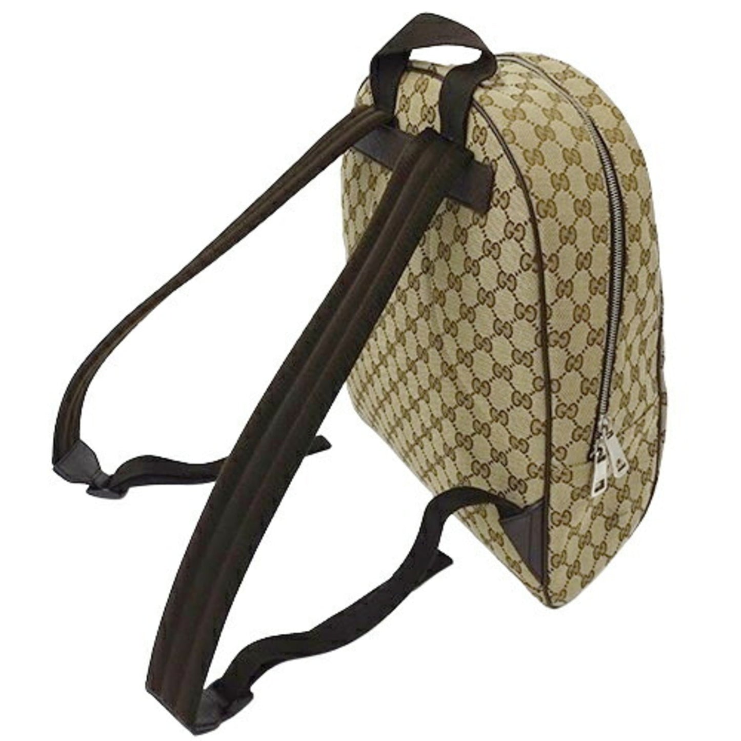 GUCCI bag ladies men's backpack GG canvas brown beige