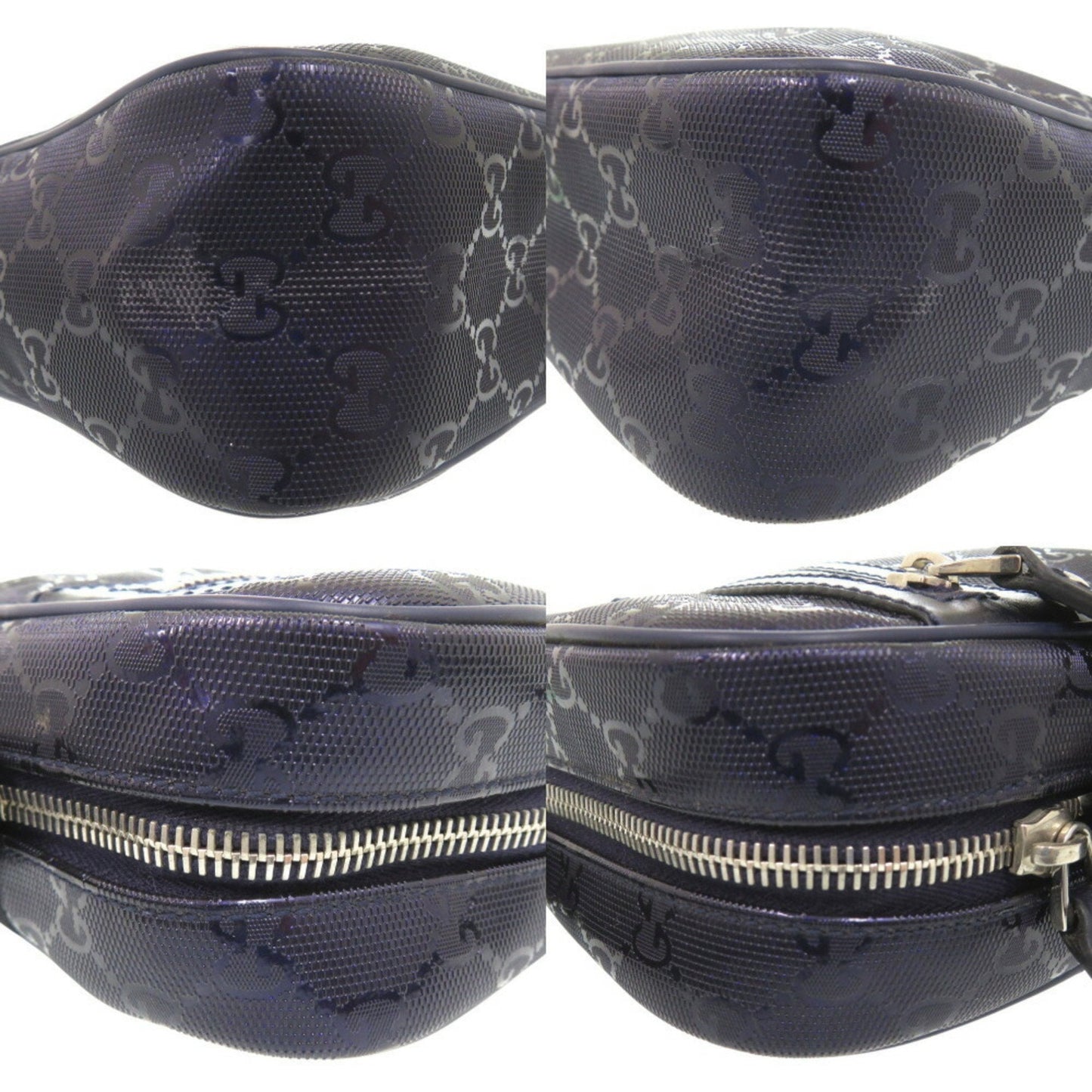 Gucci GG Imprime Shoulder Bag Crossbody 233268 497717 PVC Purple 0470GUCCI
