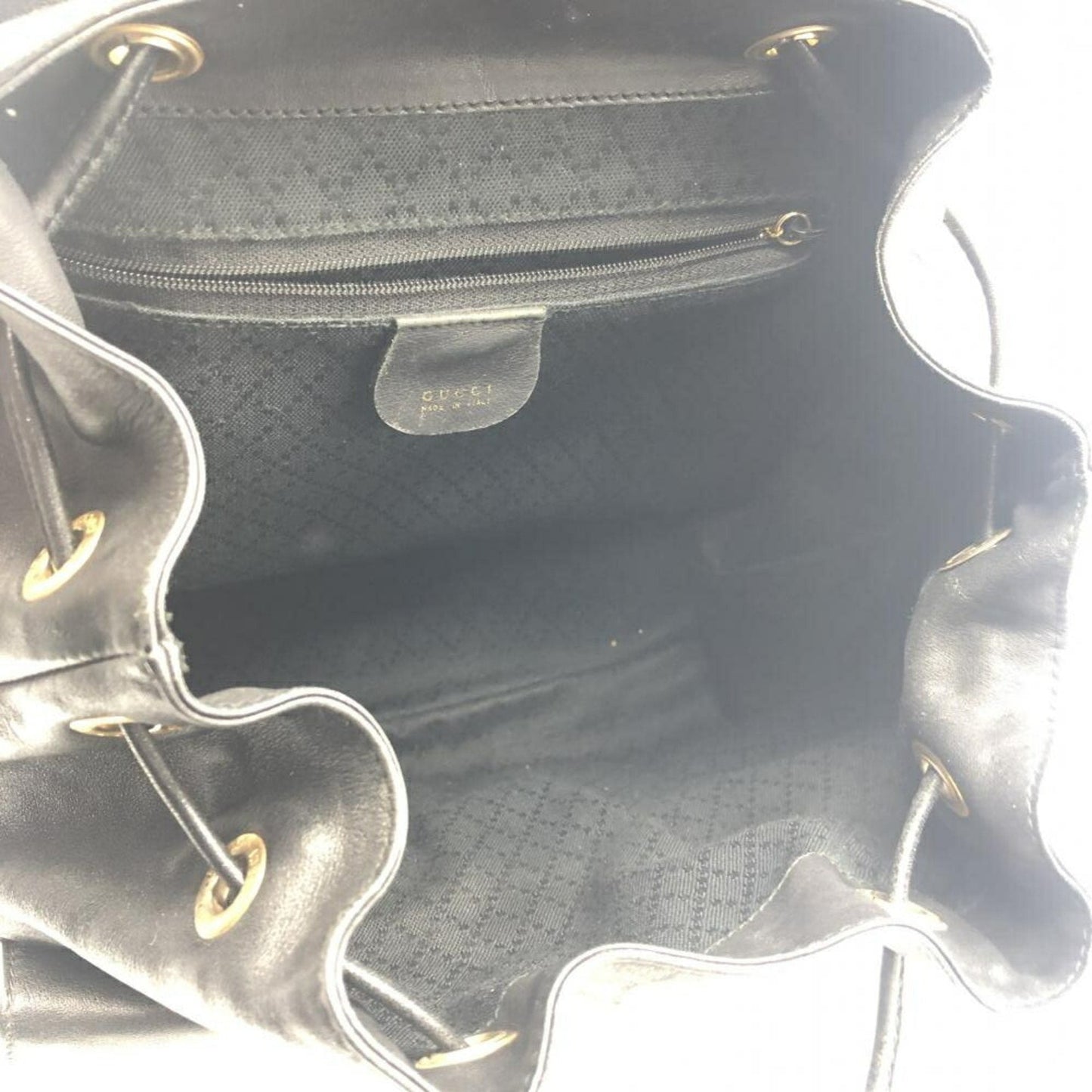 GUCCI Bamboo Leather Backpack 003・2058・0016 Old Gucci