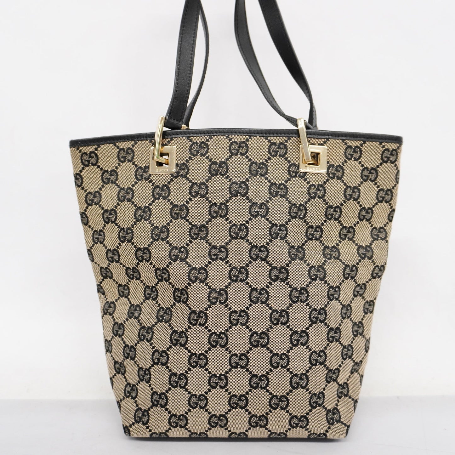 GUCCI  Tote Bag 002 1099 Women's GG Canvas Beige,Black