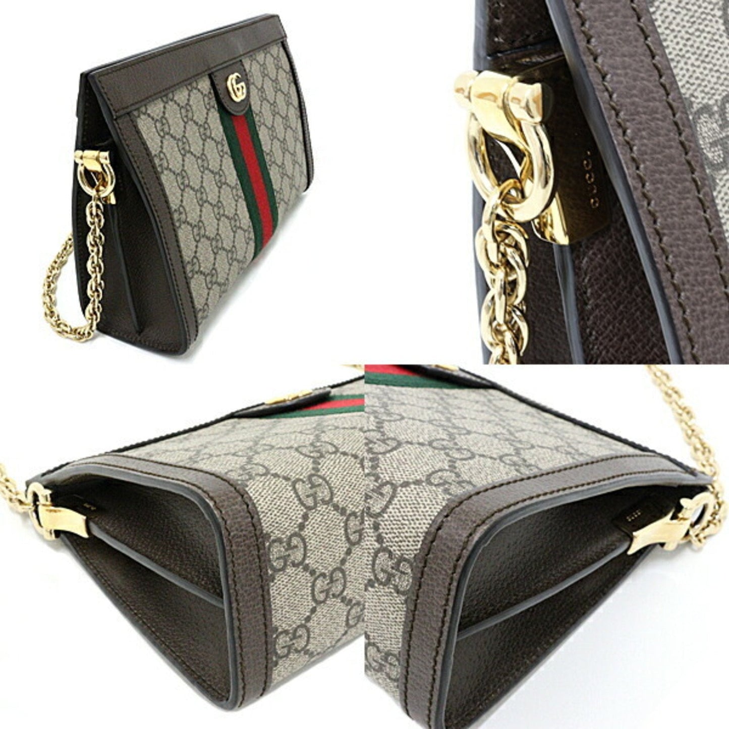 GUCCI Ophidia GG Small Shoulder Bag Supreme Canvas