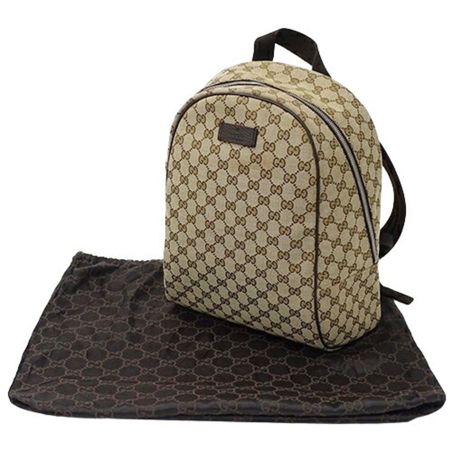 GUCCI bag ladies men's backpack GG canvas brown beige