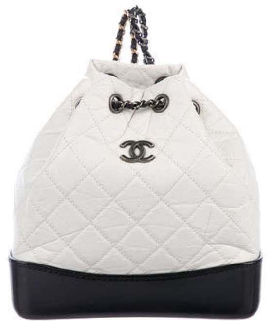 Chanel 2018 Small Gabrielle Backpack White