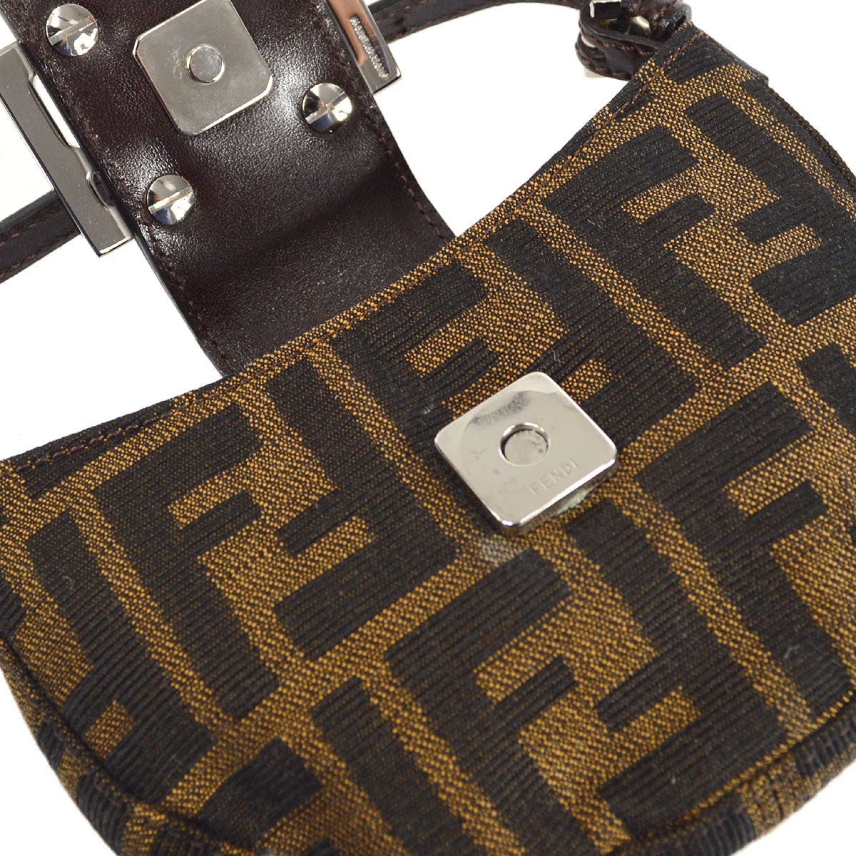 FENDI 1990s Zucca Handbag Micro 17853