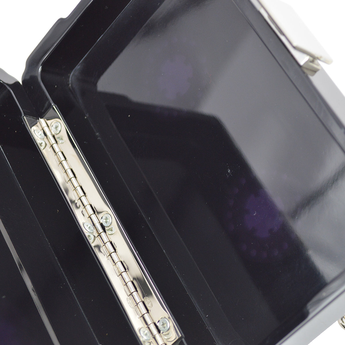 Chanel * 2004 Spring Black Acrylic Cassette Tape Clutch Bag
