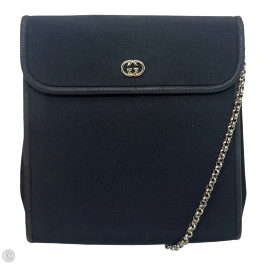 Vintage Canvas Chain Strap Crossbody Handbag Luxury Designer By Gucci, Size: Medium