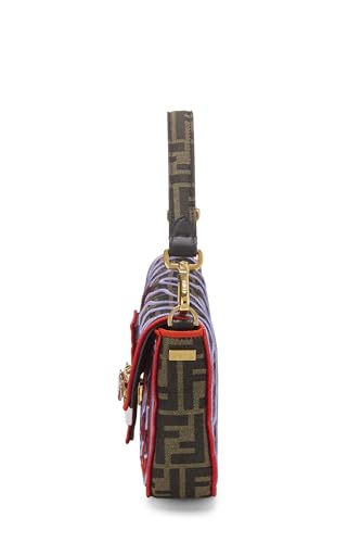 Fendi,  Multicolor Embroidered Convertible Baguette Medium, Multi