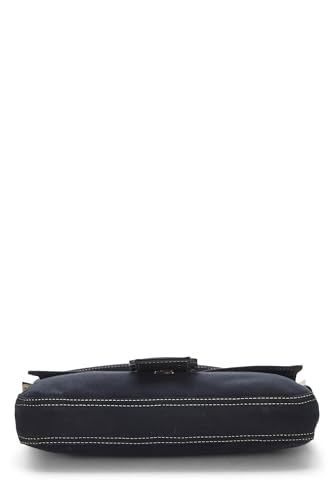 Fendi,  Navy Canvas Baguette, Navy