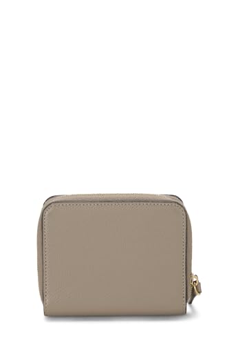 Fendi,  Grey Calfskin Leather 'F is Fendi' Compact Wallet, Grey