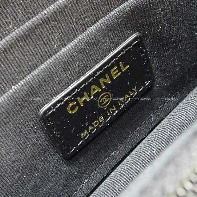 CHANEL Clutch bag Matelasse COCO mark Porch bag with chain Noir (Black) Graind Calf(Caviarskin) Gold HW AP3466[EXCELLENT][]