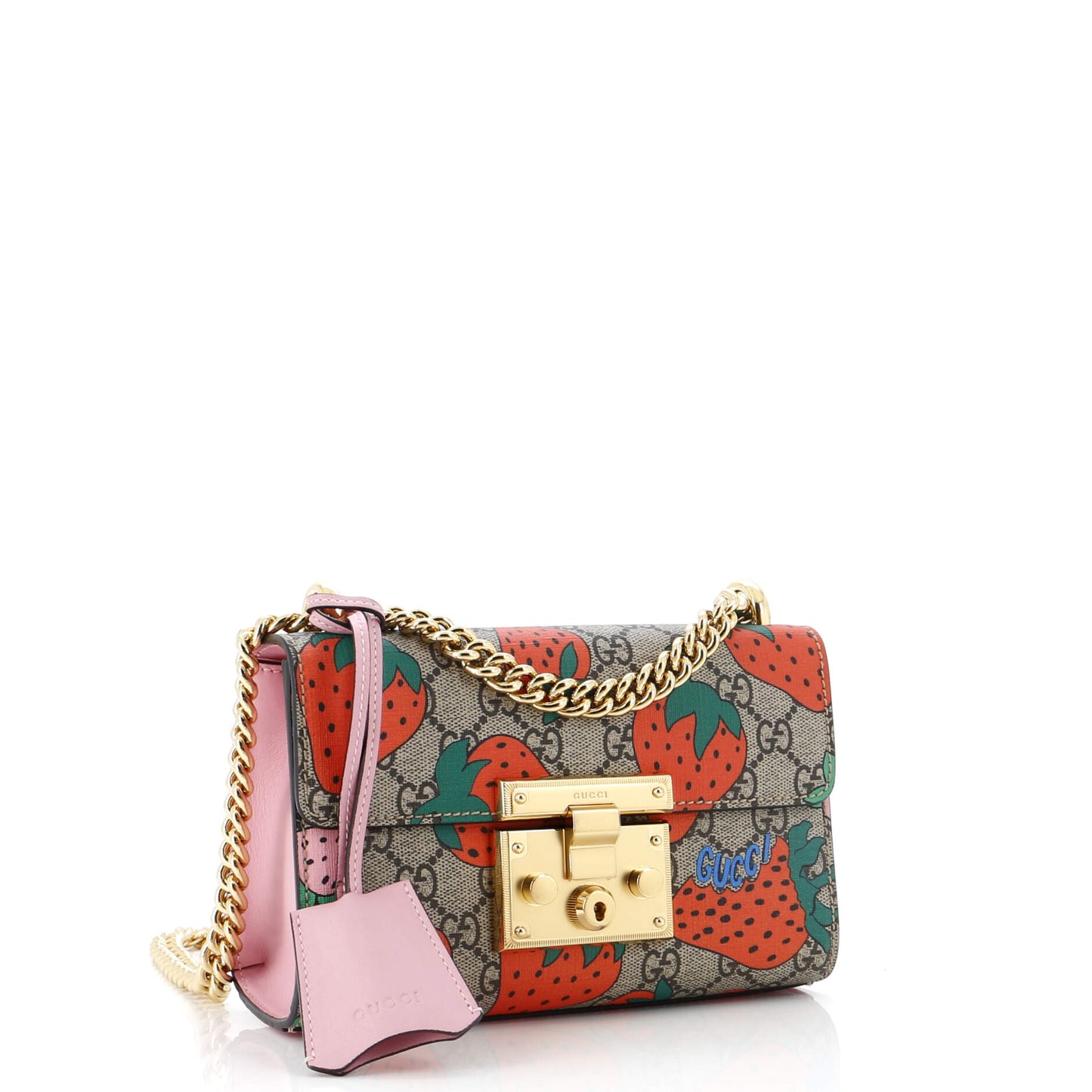 Padlock Shoulder Bag Printed GG Coated Canvas Small