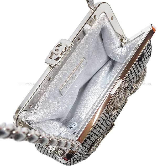 2024 coconeige CHANEL Clutch bag Logo & Star No5 Purse chain Silver Metallic mesh/Strass Metal Silver HW Metal Gold HW AP3534[BRAND NEW][]
