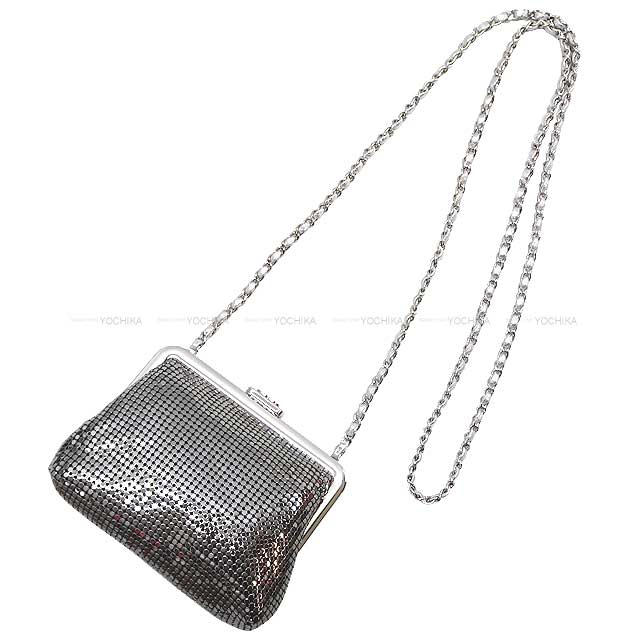 2024 coconeige CHANEL Clutch bag Logo & Star No5 Purse chain Silver Metallic mesh/Strass Metal Silver HW Metal Gold HW AP3534[BRAND NEW][]