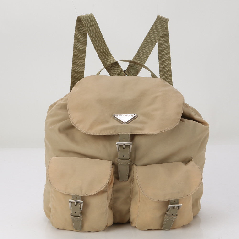 PRADA Backpack Nylon beige Test