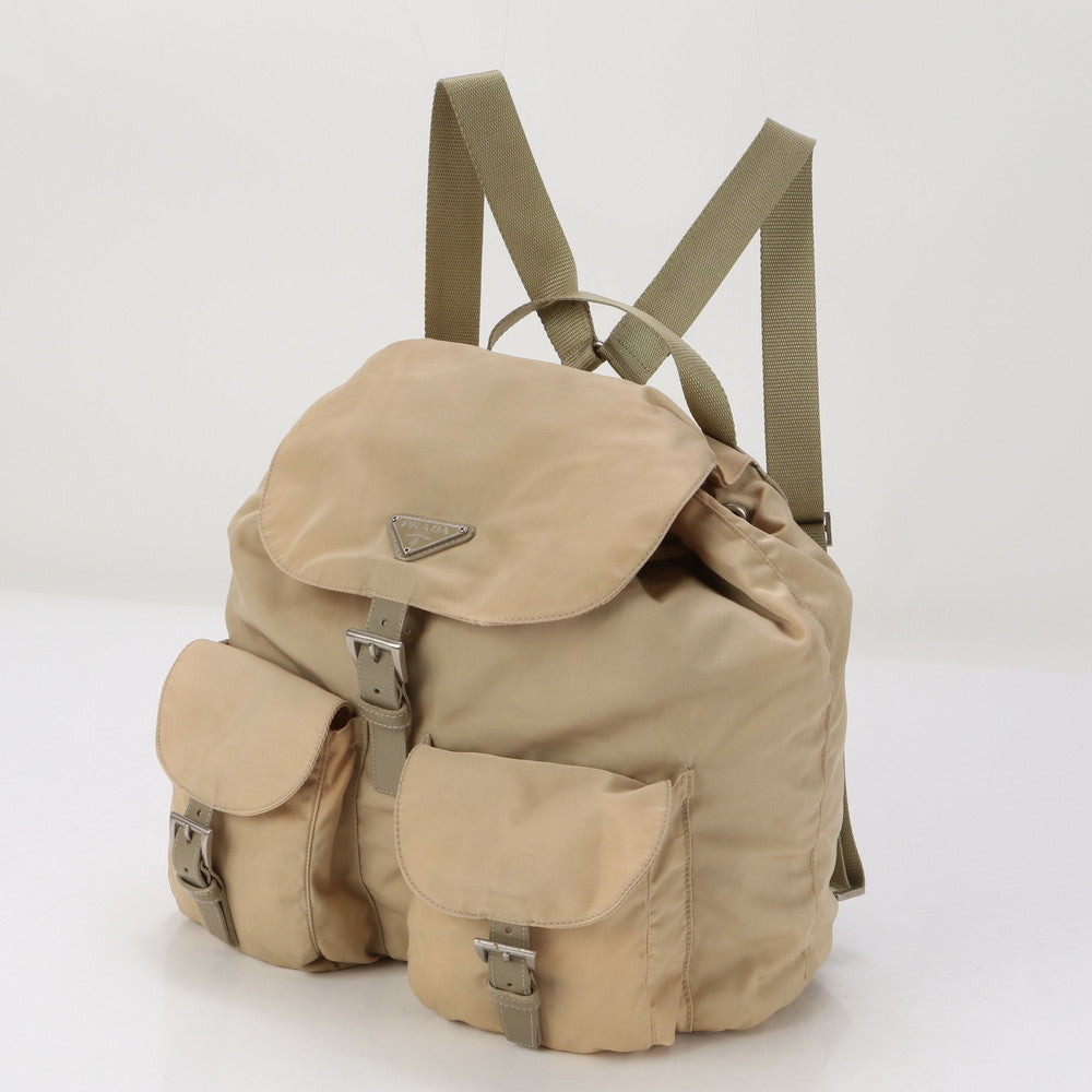 PRADA Backpack Nylon beige Test