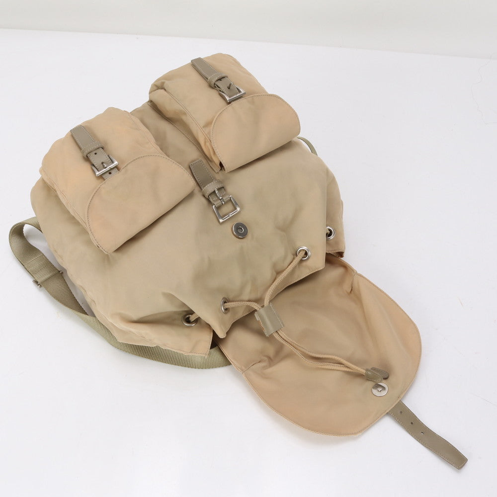 PRADA Backpack Nylon beige Test