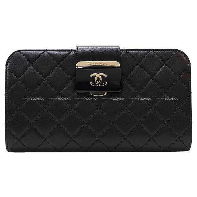 [] CHANEL Clutch bag Matelasse Coco Mark Noir (Black)/Bordeaux Lambskin Gold HW[LIKE NEW][]