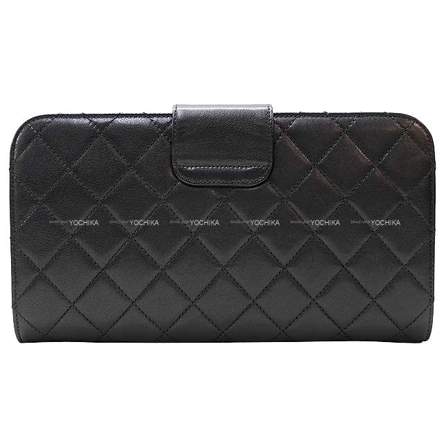 [] CHANEL Clutch bag Matelasse Coco Mark Noir (Black)/Bordeaux Lambskin Gold HW[LIKE NEW][]