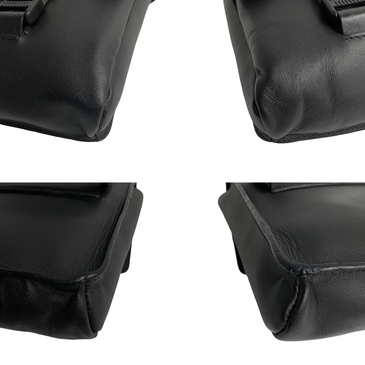 PRADA Shoulder Bag leather black