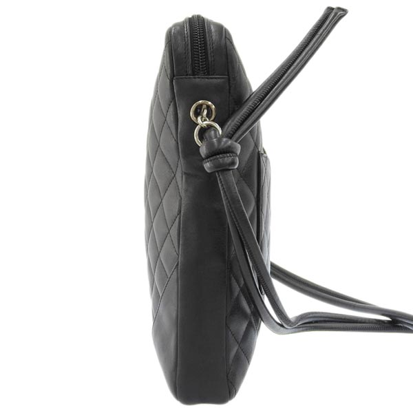 CHANEL Around 2005 Made Cambon Shoulder Bag Black