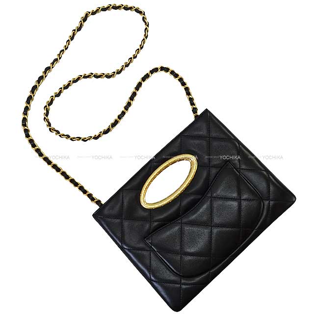 2024 AW New CHANEL Clutch bag Coco mark Matelasse Chain Noir (Black) Lambskin Mat Gold HW AS5038[BRAND NEW][]
