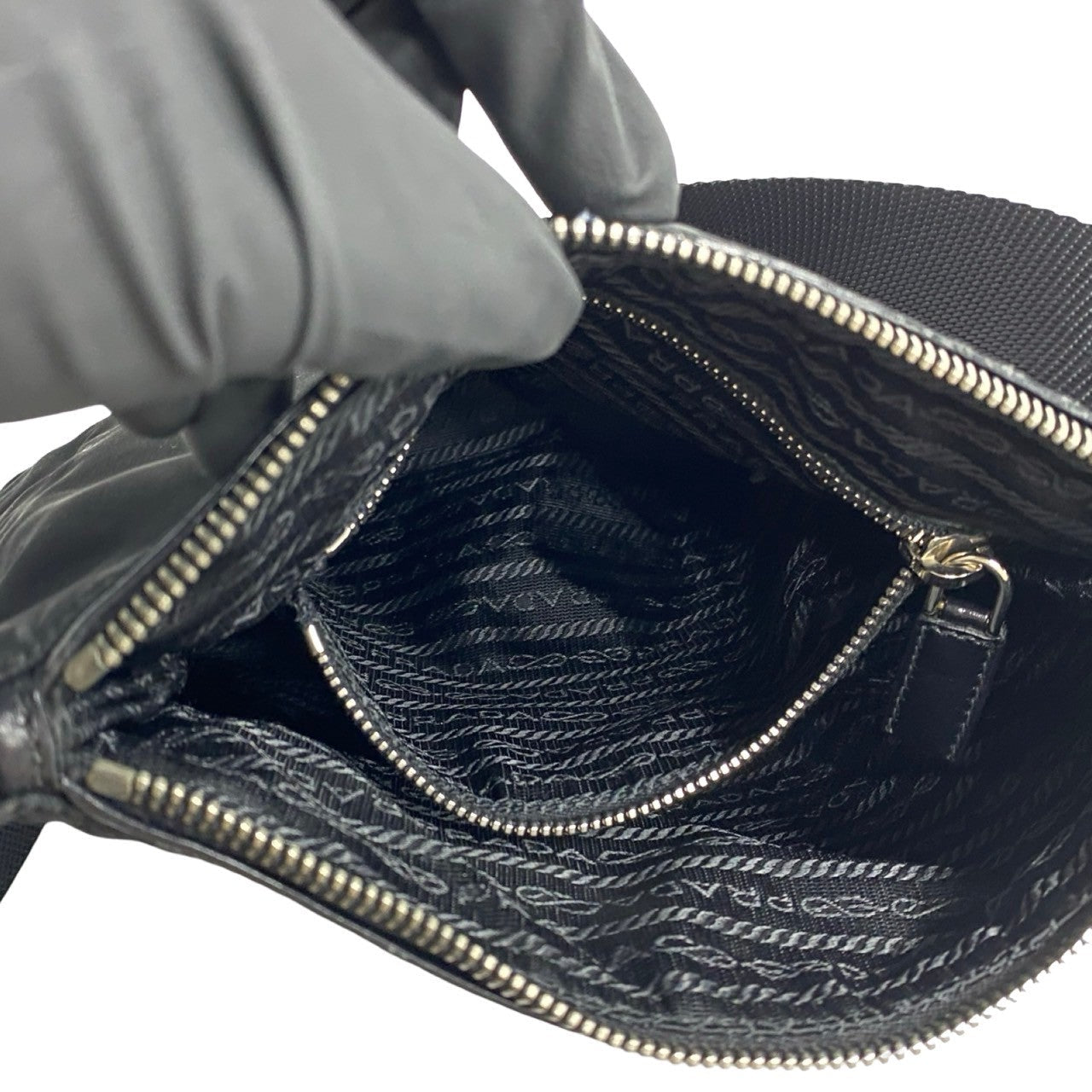 PRADA Shoulder Bag Nylon black