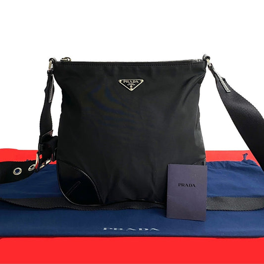 PRADA Shoulder Bag Nylon black