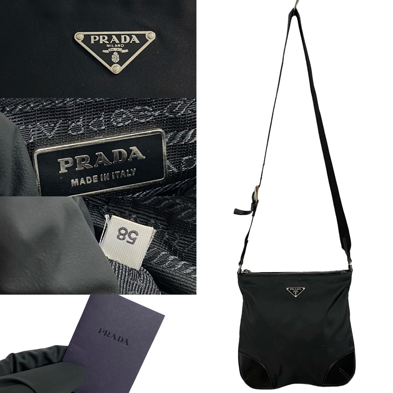 PRADA Shoulder Bag Nylon black