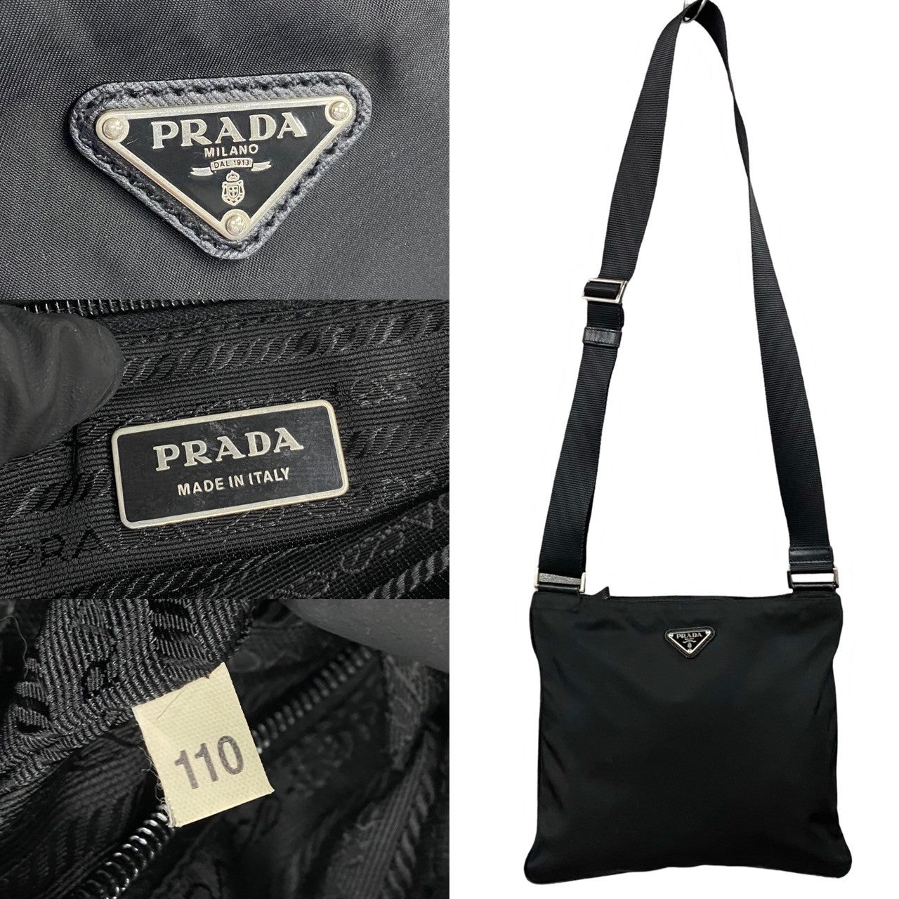 PRADA Shoulder Bag Nylon black