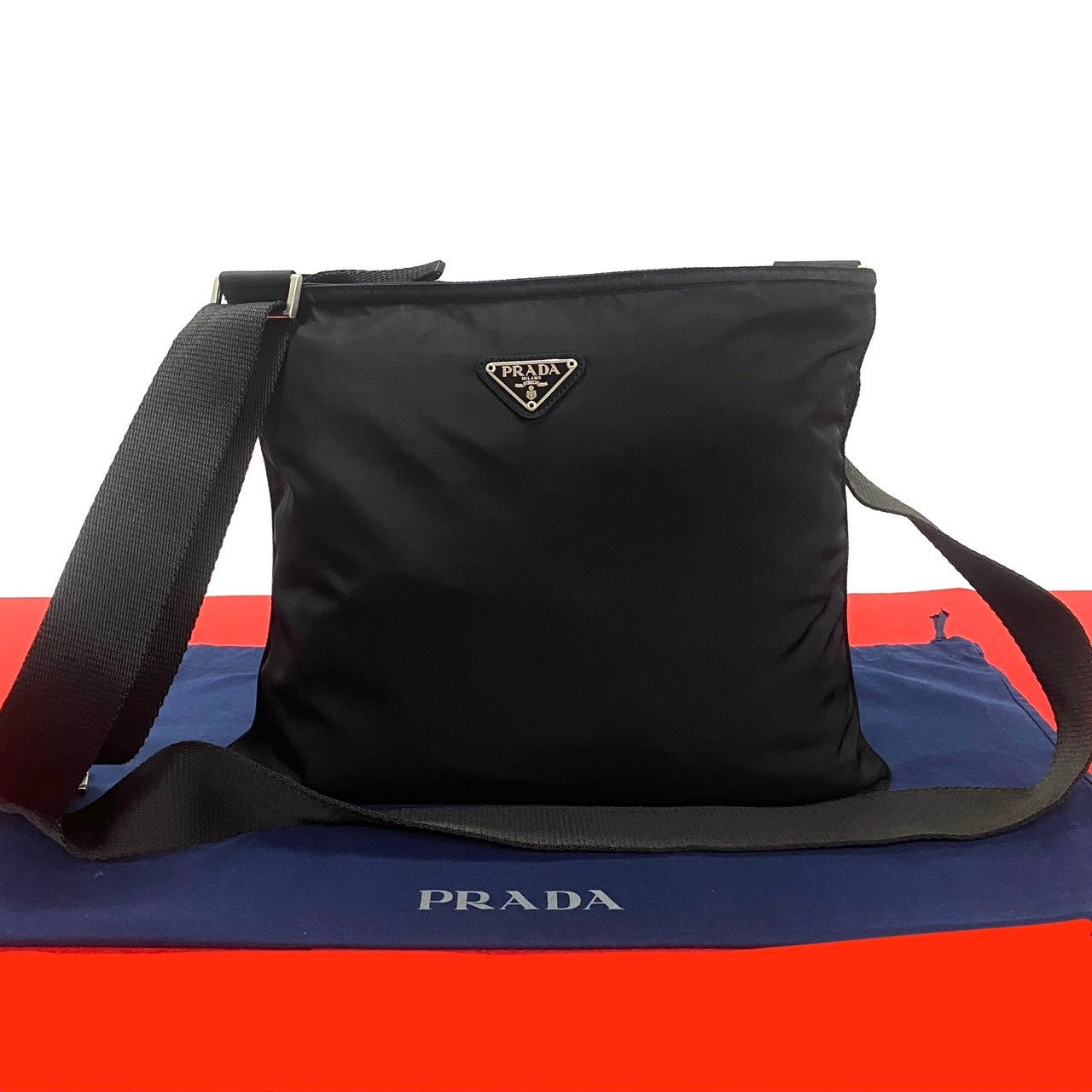 PRADA Shoulder Bag Nylon black