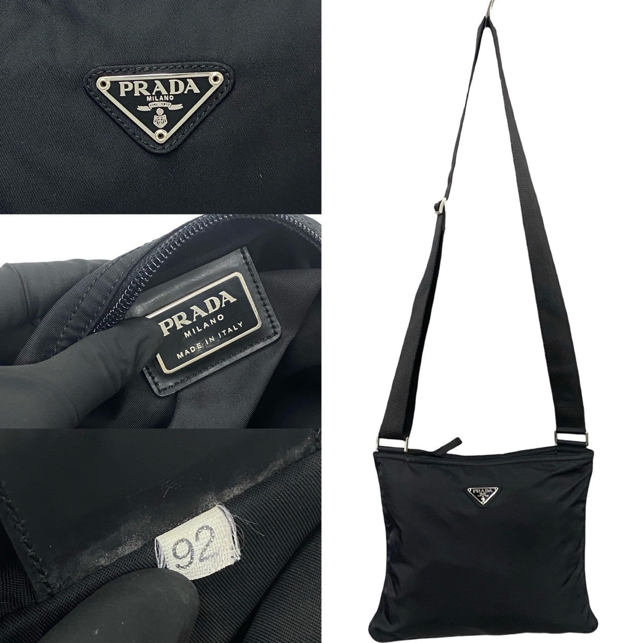 PRADA Shoulder Bag Nylon black