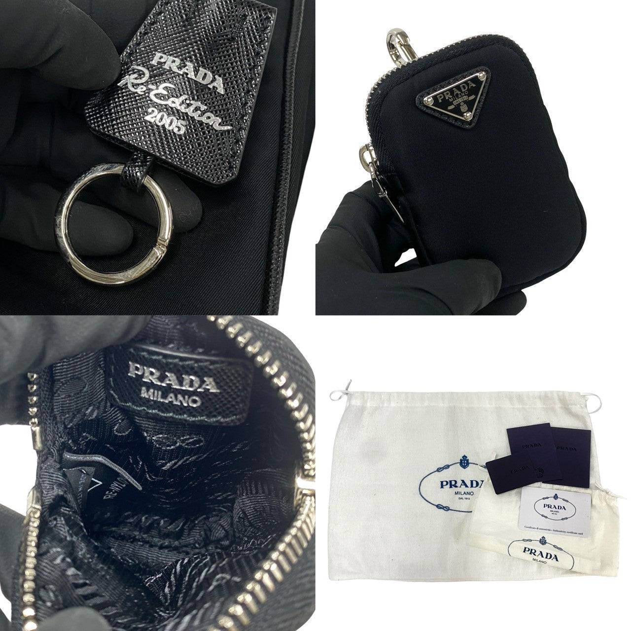 PRADA Shoulder Bag Nylon black Re-Edition 2005