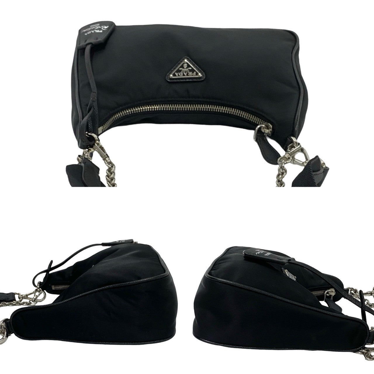 PRADA Shoulder Bag Nylon black Re-Edition 2005