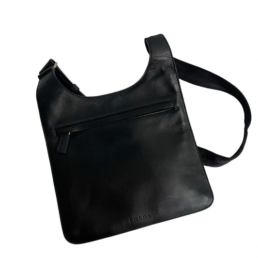 PRADA Shoulder Bag Calfskin black