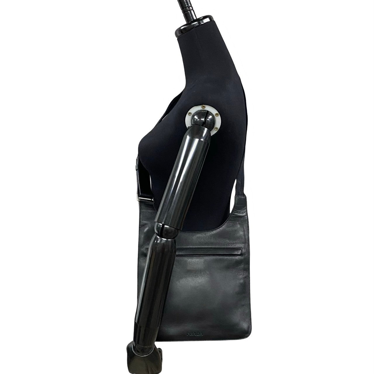 PRADA Shoulder Bag Calfskin black