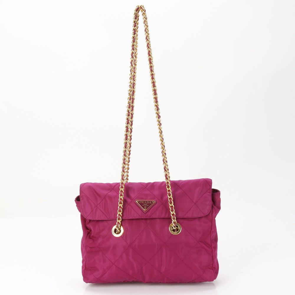 PRADA Shoulder Bag Nylon purple Test