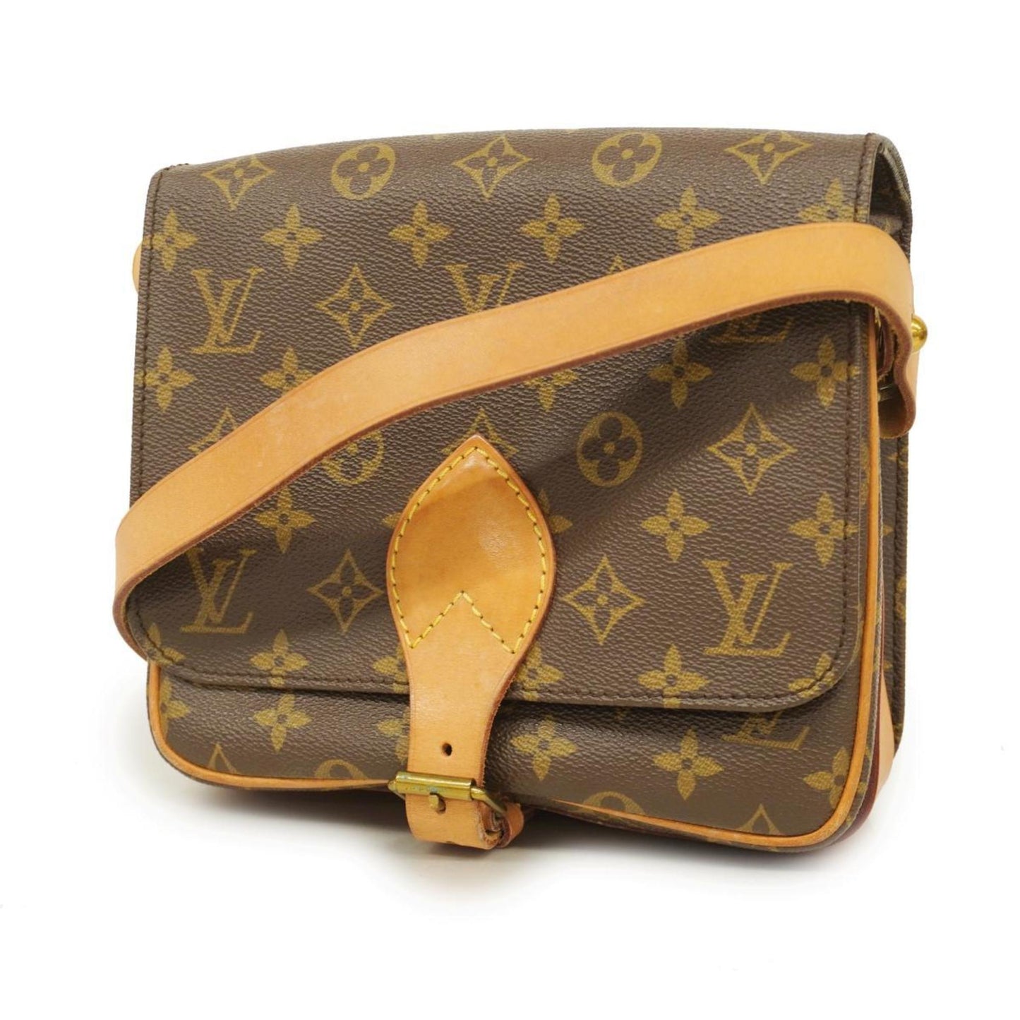 Louis Vuitton Cartouchière  Canvas Shoulder Bag ()