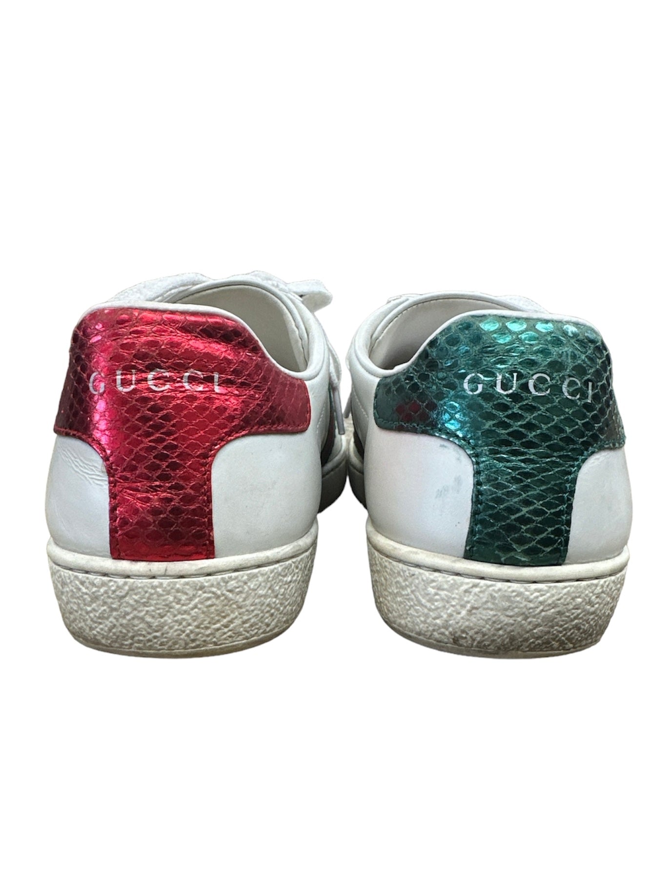 White Shoes Designer Gucci, Size 6.5