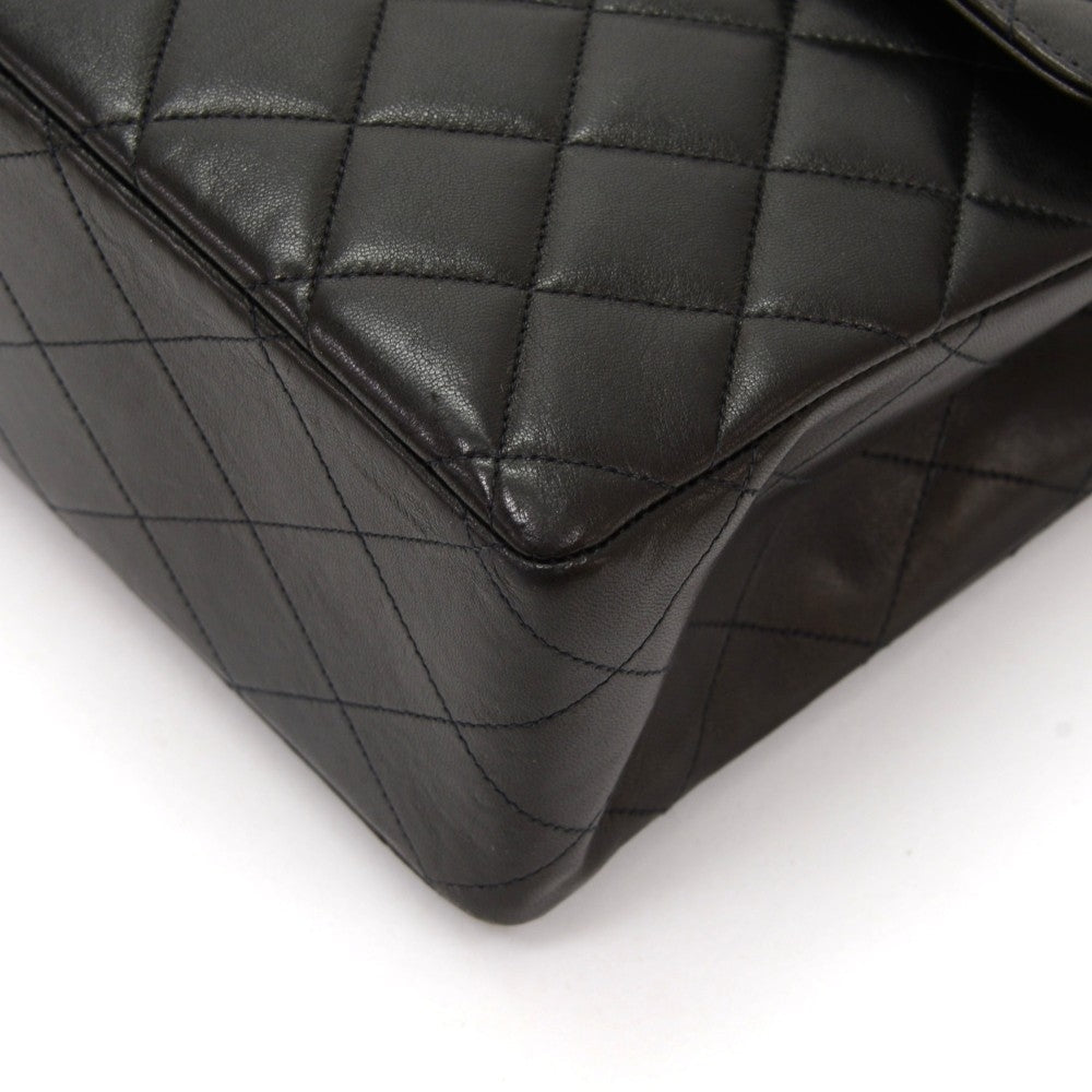 Jumbo Quilted Lambskin Leather Shoulder Bag